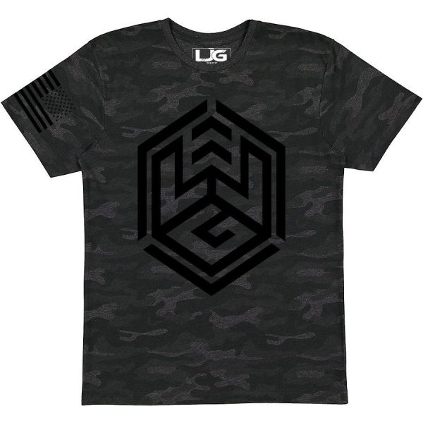 LJG Cube on Camo T-Shirt